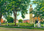 Rear View of Campus Williston Seminary, Easthampton, MA in 1909 Art Print
