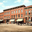 Shop Row Main Street, Easthampton, Massachusetts in 1914 Vintage Print (7 Sizes)