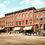 Shop Row Main Street, Easthampton, Massachusetts in 1914 Vintage Print (7 Sizes)
