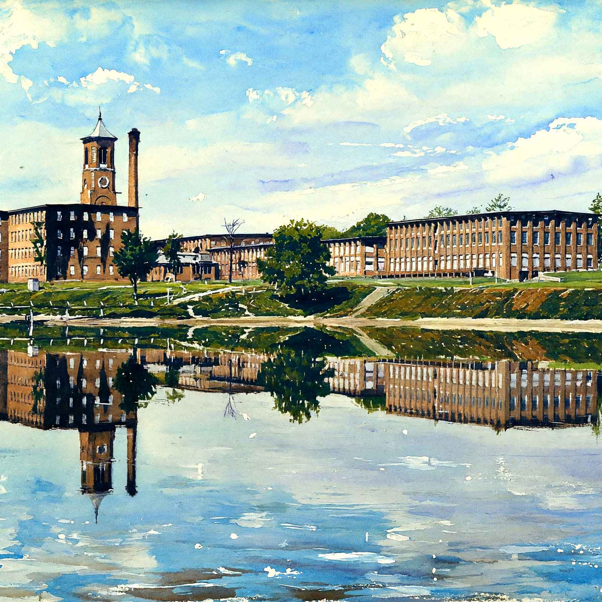 West Boylston Manufacturing Co., Easthampton, Massachusetts Art Print (7 Sizes)