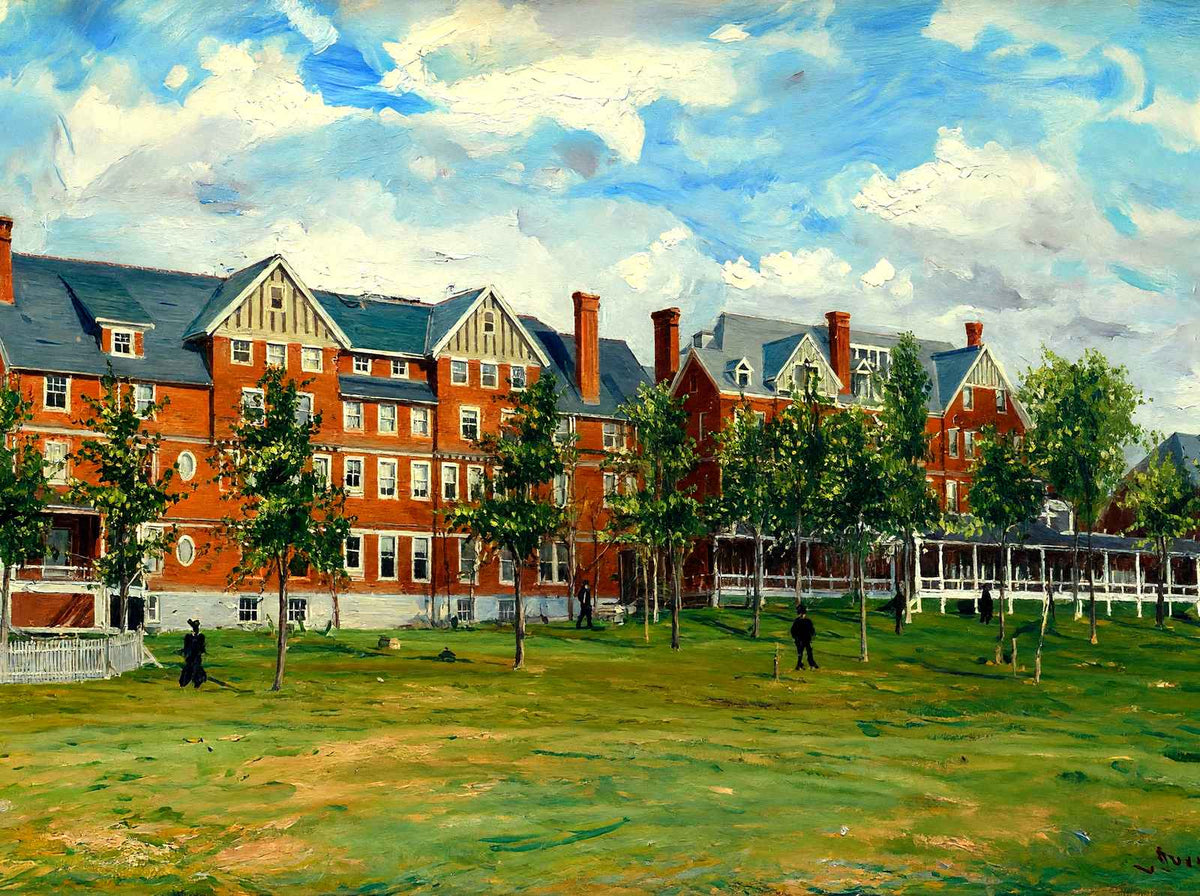 Hotel Northfield, Massachusetts in 1907 Art Print (7 Sizes) - Premium Print