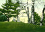 Round Top - Graves of Mr and Mrs D L Moody, Northfield, MA in 1907 Vintage Print