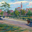 Eastman Hotel Hot Springs AR in 1906 Painting Print (7 Sizes) - Enhanced