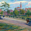 Eastman Hotel Hot Springs AR in 1906 Painting Print (7 Sizes) - Enhanced