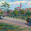 Eastman Hotel in Hot Springs in 1906 painting