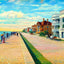 East Battery Parade Charleston in 1904 Art Print (7 Sizes) - Premium Print