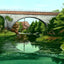 Echo Bridge - Newton Upper Falls, Massachusetts in 1907 Vintage Print (7 Sizes)