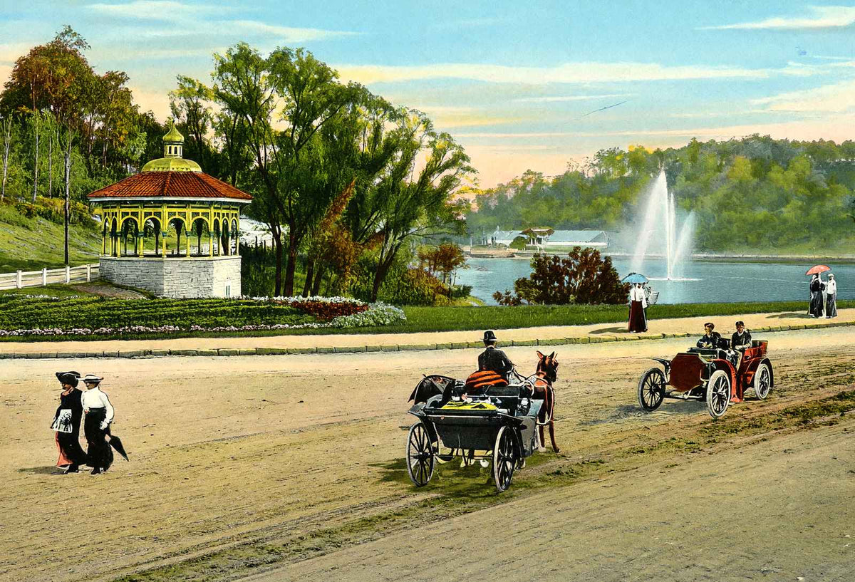 Eden Park Cincinnati in 1906 Vintage Print (7 Sizes) - Retouched