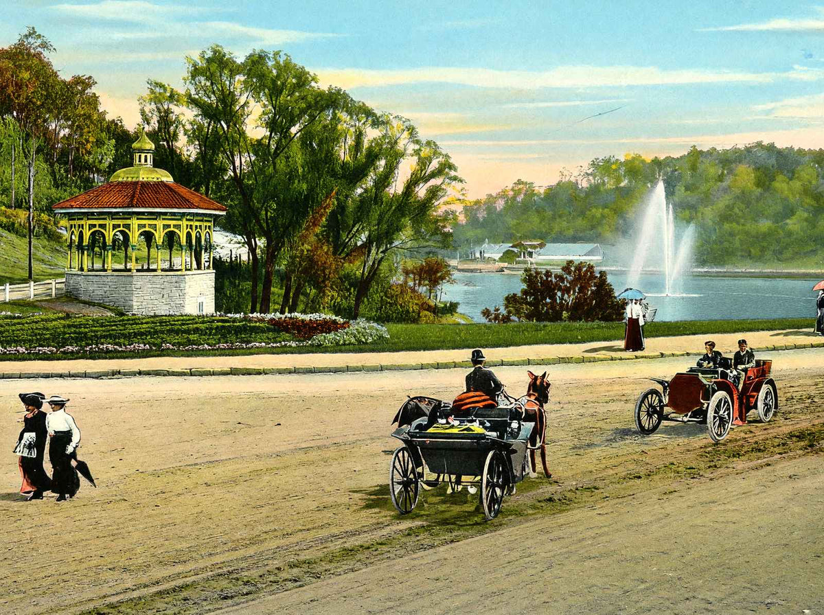 Eden Park Cincinnati in 1906 Vintage Print (7 Sizes) - Retouched
