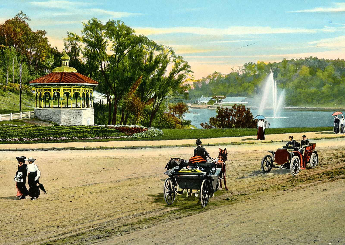 Eden Park Cincinnati in 1906 Vintage Print (7 Sizes) - Retouched