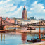 Eiserner Steg Frankfurt Vintage Print (7 Sizes) - Enhanced
