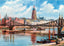 Eiserner Steg Frankfurt Vintage Print (7 Sizes) - Enhanced