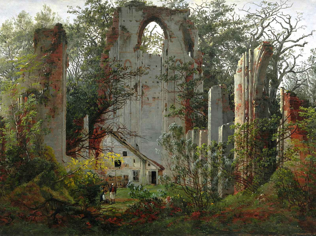 Eldena 1824 Painting by Caspar David Friedrich Fine Art Print (6 Sizes)