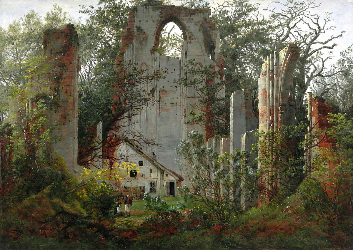 Eldena 1824 Painting by Caspar David Friedrich Fine Art Print (6 Sizes)