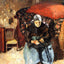 Elderly Woman Mending Old Clothes, Moret 1902 by Pissarro Art Print (6 Sizes)