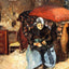 Elderly Woman Mending Old Clothes, Moret 1902 by Pissarro Art Print (6 Sizes)