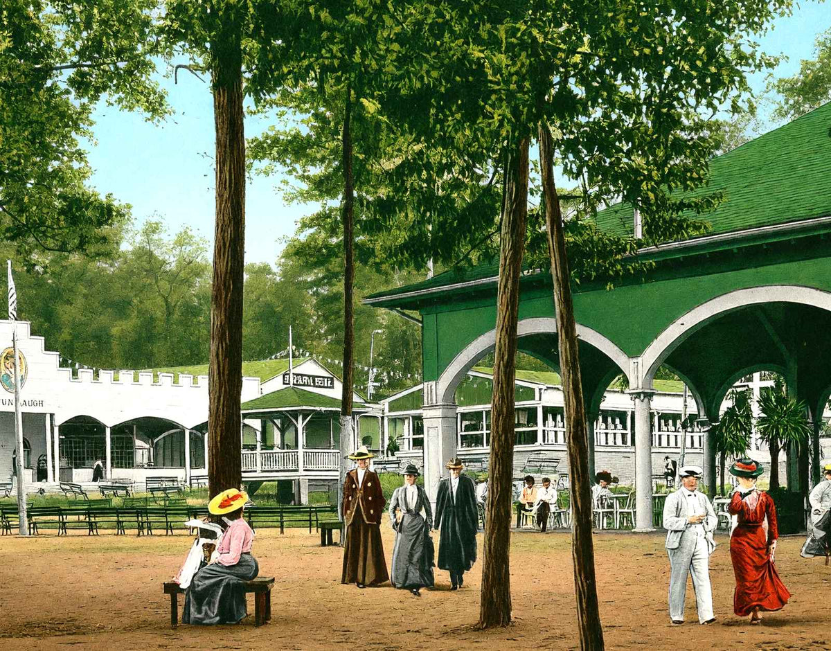 Electric Park Montgomery Alabama in 1906 Vintage Print (7 Sizes) - Retouched