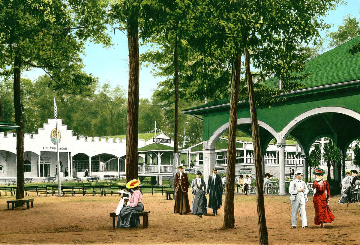 Electric Park Montgomery Alabama in 1906 Vintage Print (7 Sizes) - Retouched