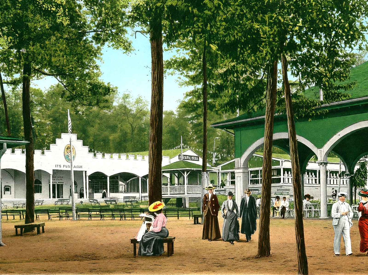 Electric Park Montgomery Alabama in 1906 Vintage Print (7 Sizes) - Retouched