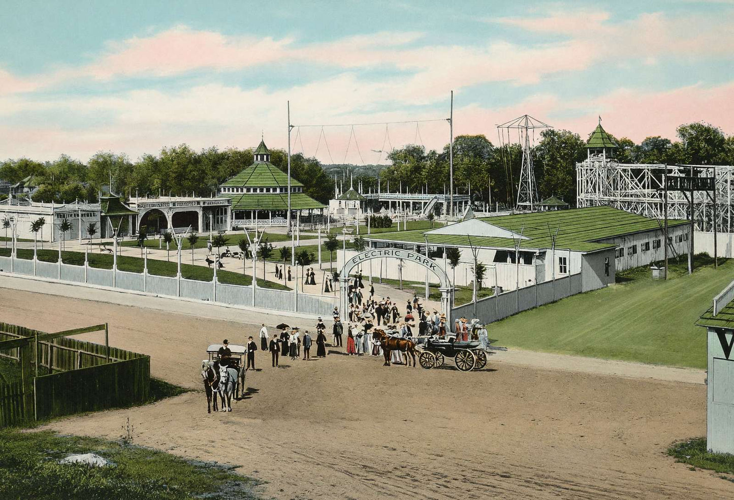 Electric Park San Antonio in 1906 Vintage Print (7 Sizes) - Restored