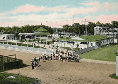 Electric Park San Antonio in 1906 Vintage Print (7 Sizes) - Restored