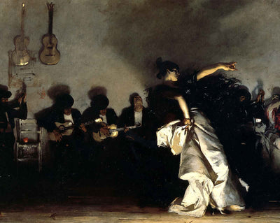 El Jaleo painting print by John Singer Sargent (1882)
