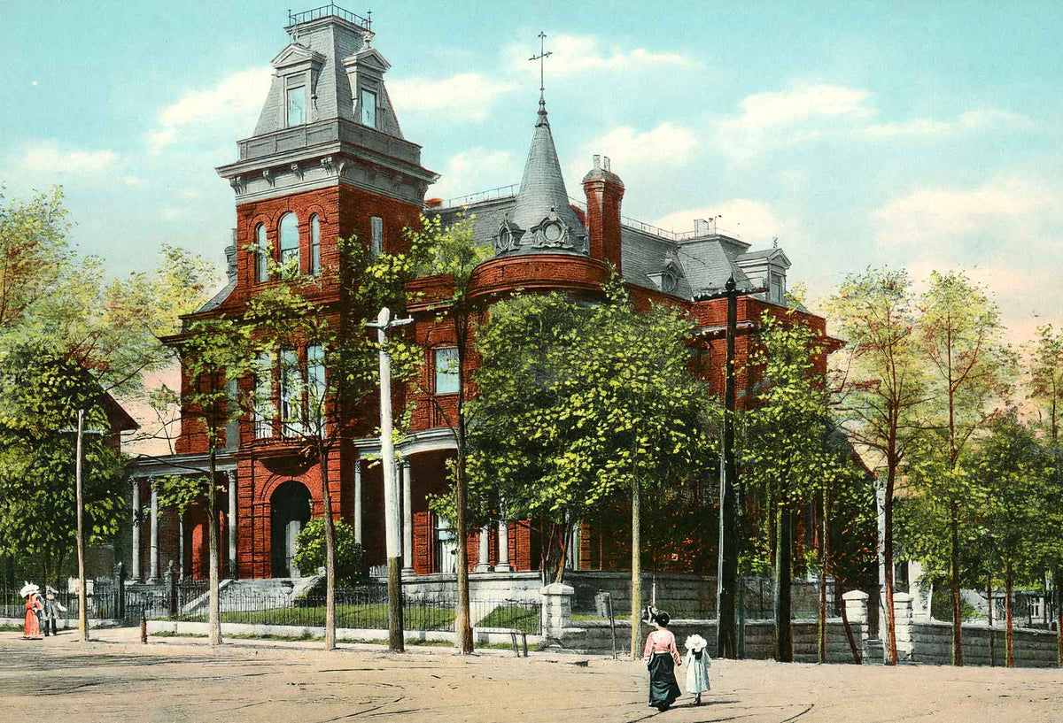 Elks Club Birmingham Alabama in 1906 Vintage Print (7 Sizes) - Restored