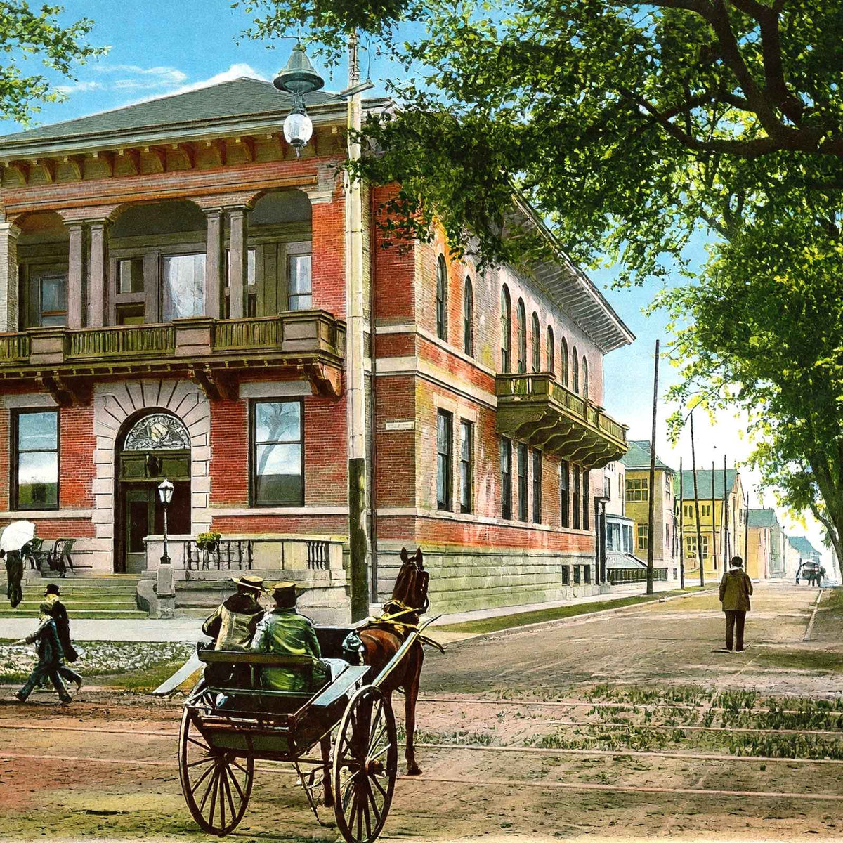 Elks' Home in Mobile, Alabama in 1905 Vintage Print (7 Sizes) - Shipped Flat