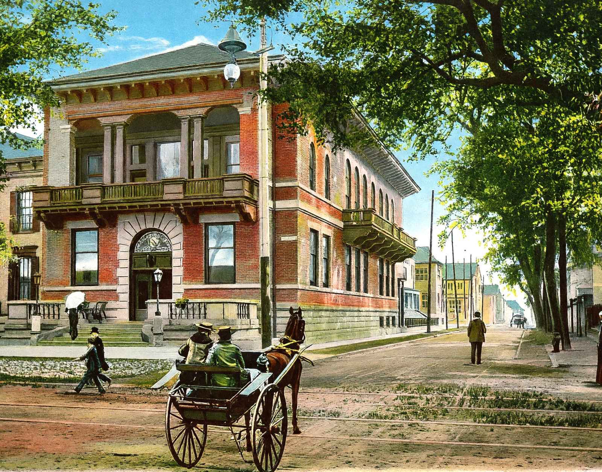 Elks' Home in Mobile, Alabama in 1905 Vintage Print (7 Sizes) - Shipped Flat
