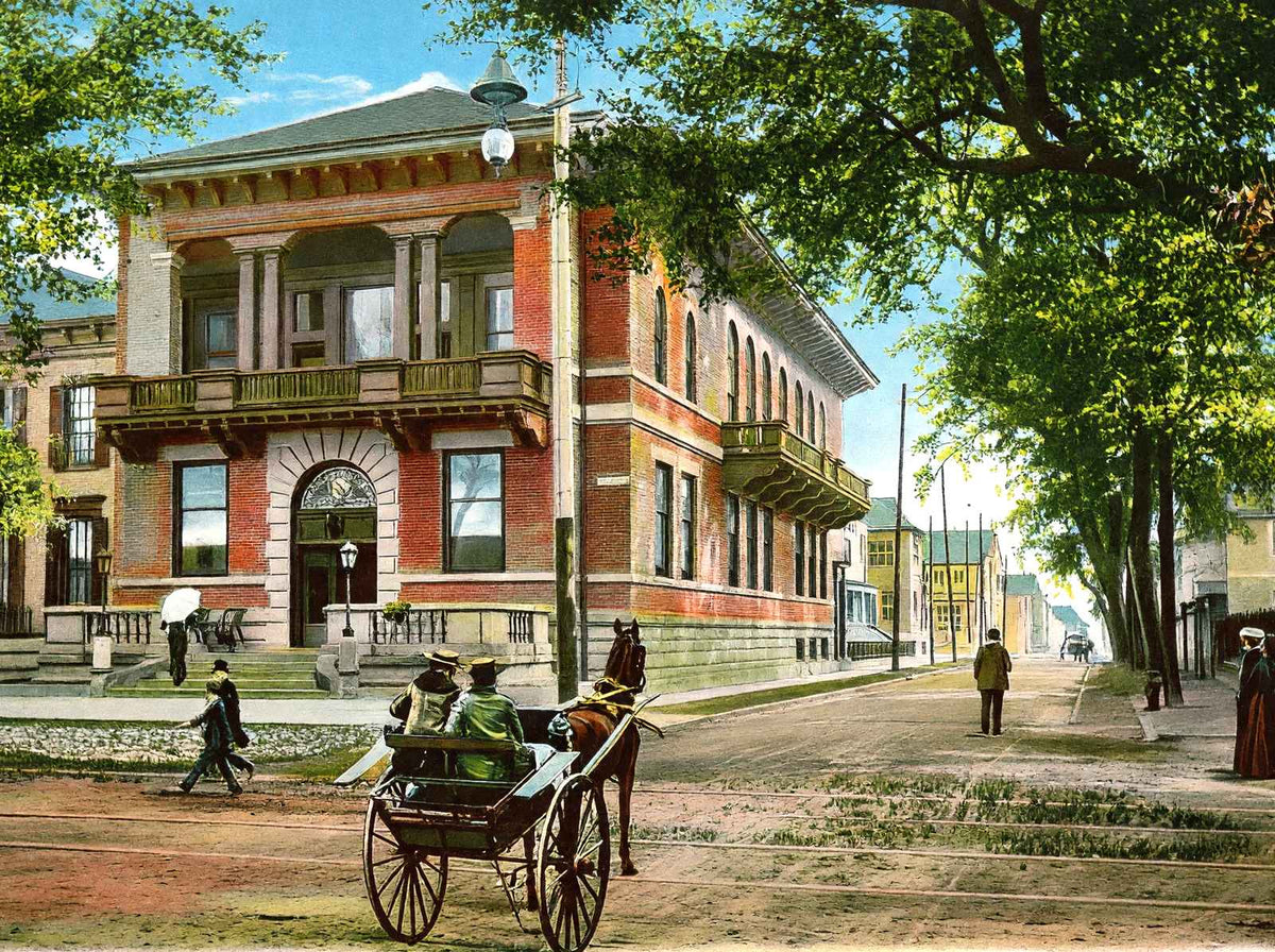Elks' Home in Mobile, Alabama in 1905 Vintage Print (7 Sizes) - Shipped Flat