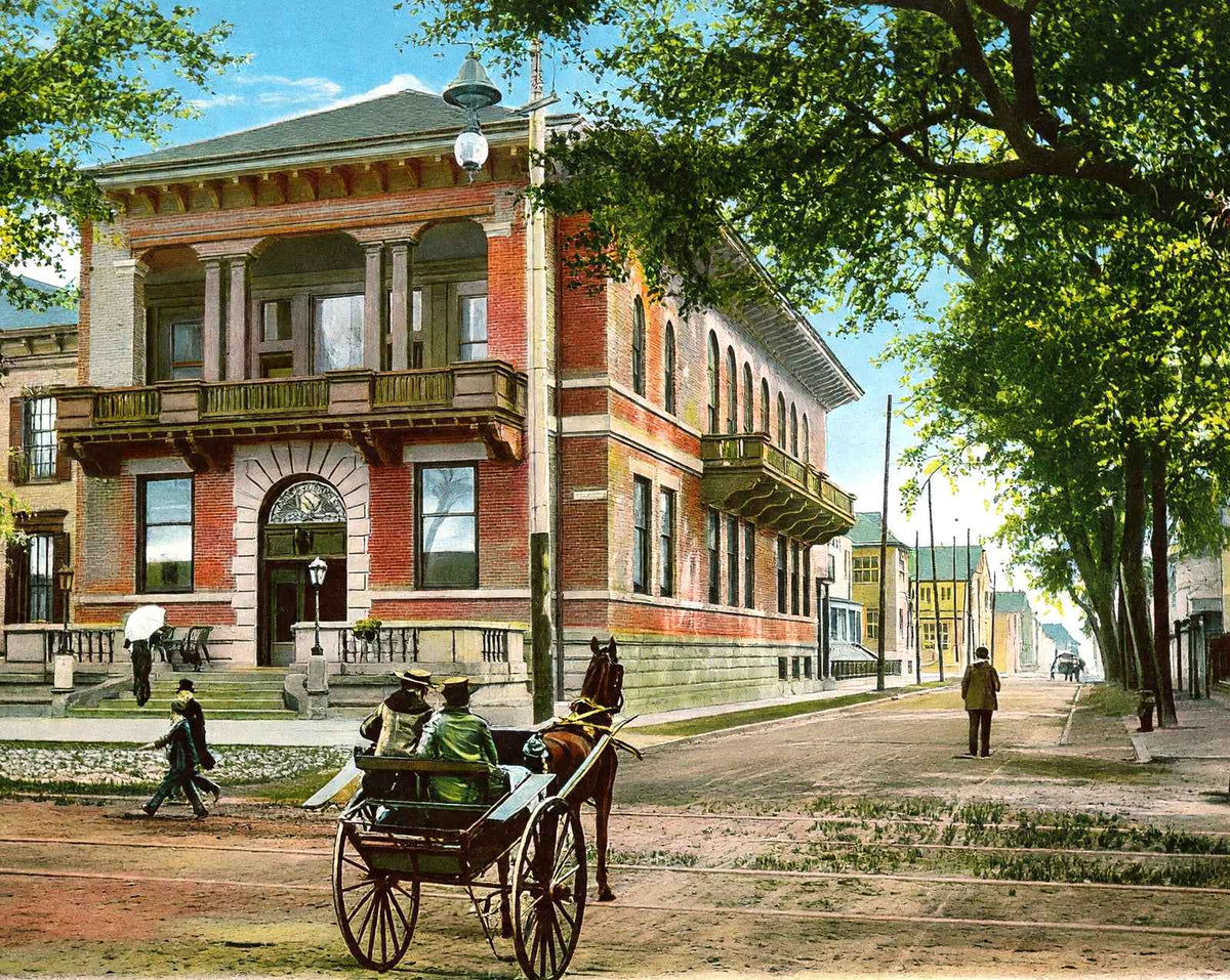 Elks' Home in Mobile in 1905 vintage print