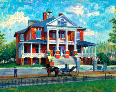 Elks Home in Roanoke in 1908 art print