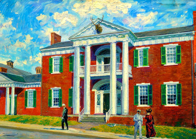 Elks Home Danville VA in 1909 Art Print (7 Sizes) - Reproduction