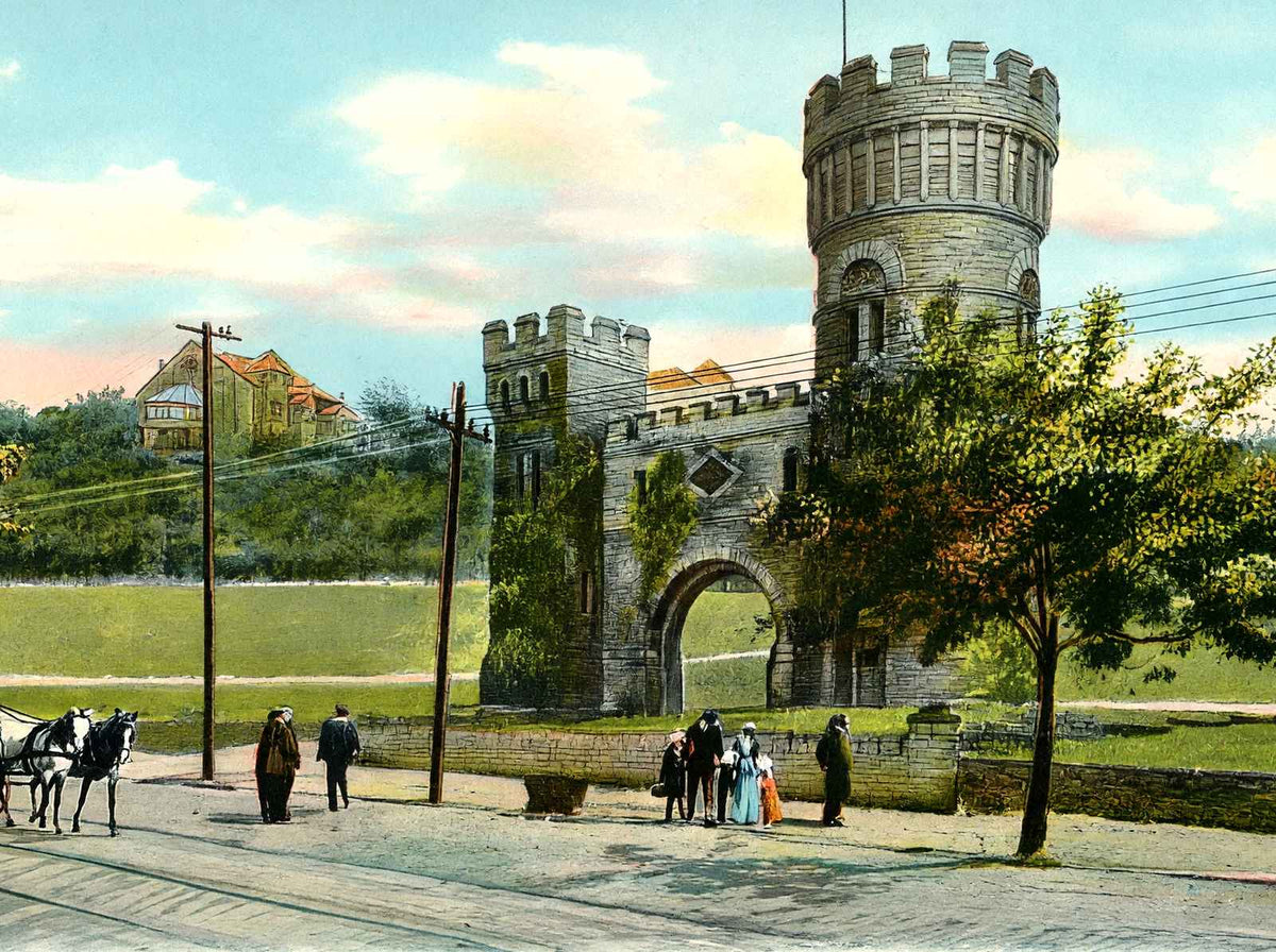 Elsinore Gate Eden Park Cincinnati in 1906 Vintage Print (7 Sizes)
