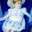 Elsie in a Blue Chair Art Print 1880 Painting by Mary Cassatt (6 Sizes)