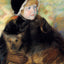 Elsie Cassatt Holding a Big Dog Art Print 1880 by Mary Cassatt (6 Sizes)