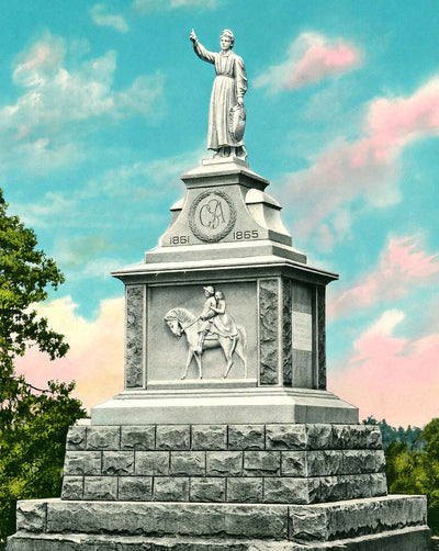 Emma Sansom Monument in Gadsden vintage print