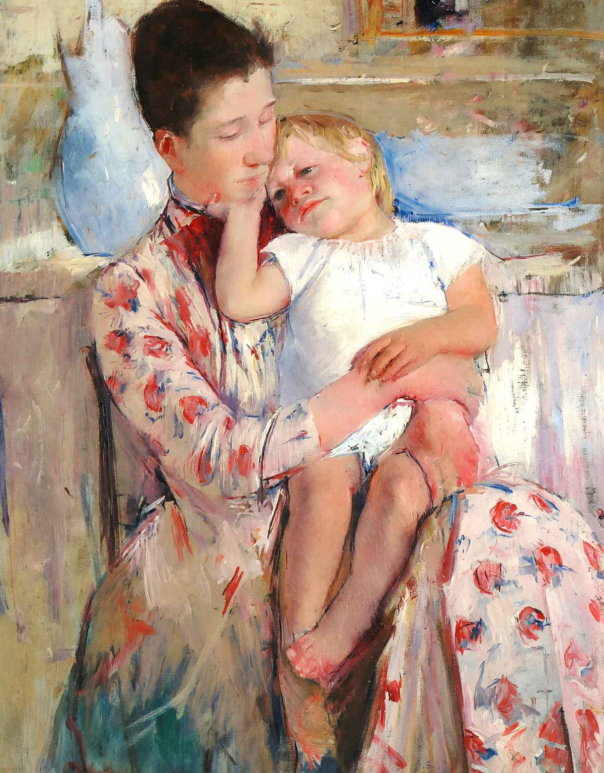 Emmie and Her Child Art Print 1889 Painting by Mary Cassatt (6 Sizes)
