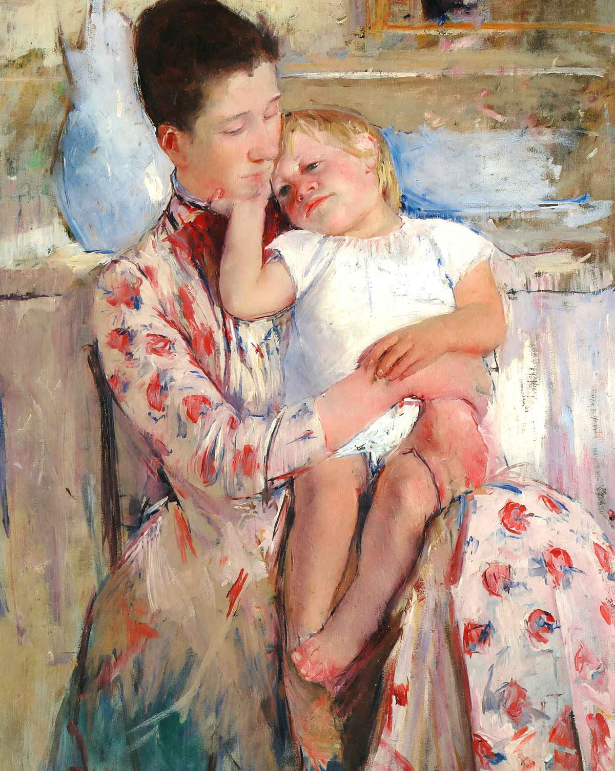 Emmie and Her Child art print by Mary Cassatt (1889)