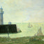 End of the Jetty, Honfleur Art Print 1886 Painting by Georges Seurat (6 Sizes)