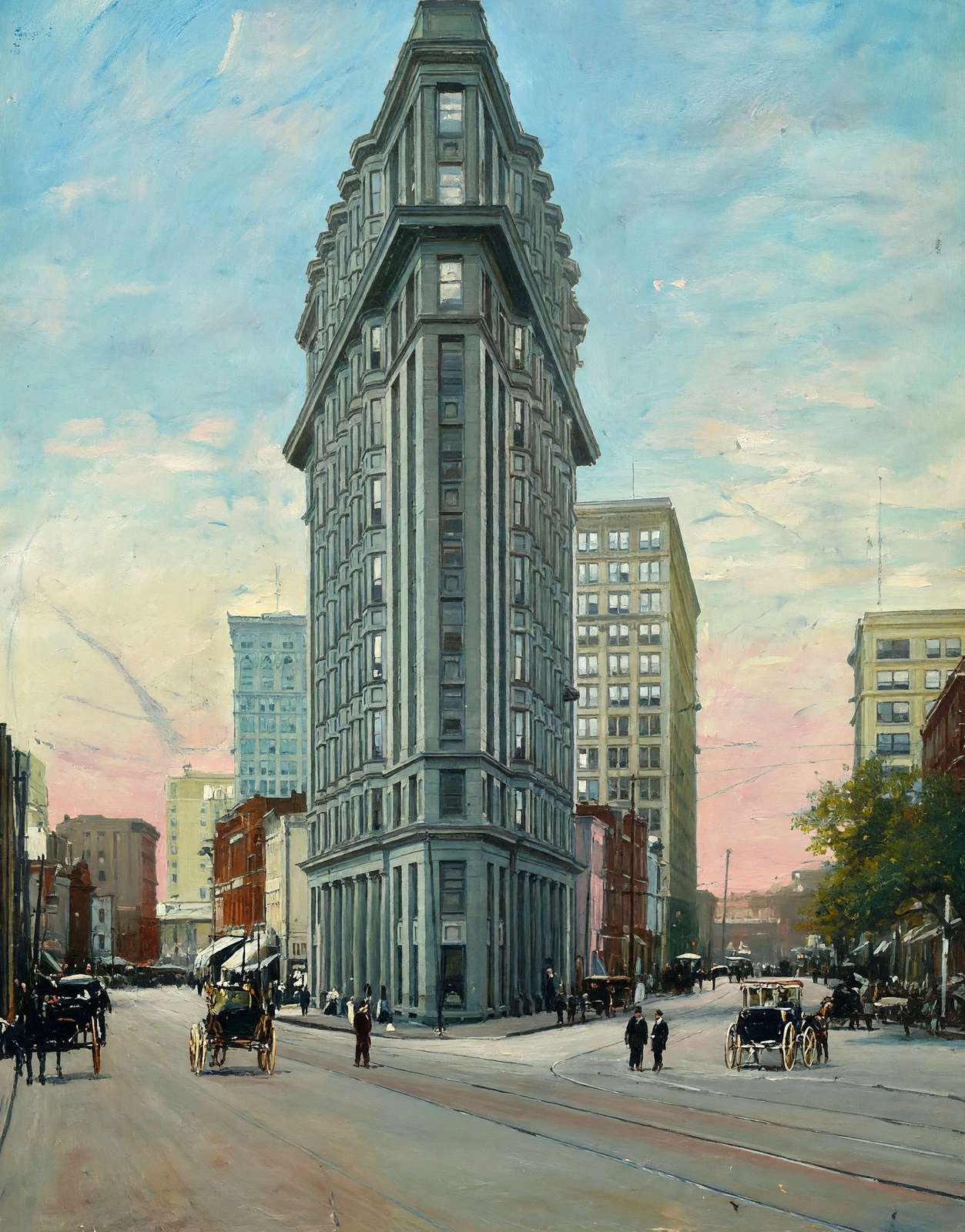 English-American Building Atlanta in 1906 Art Print (7 Sizes) - Premium Print