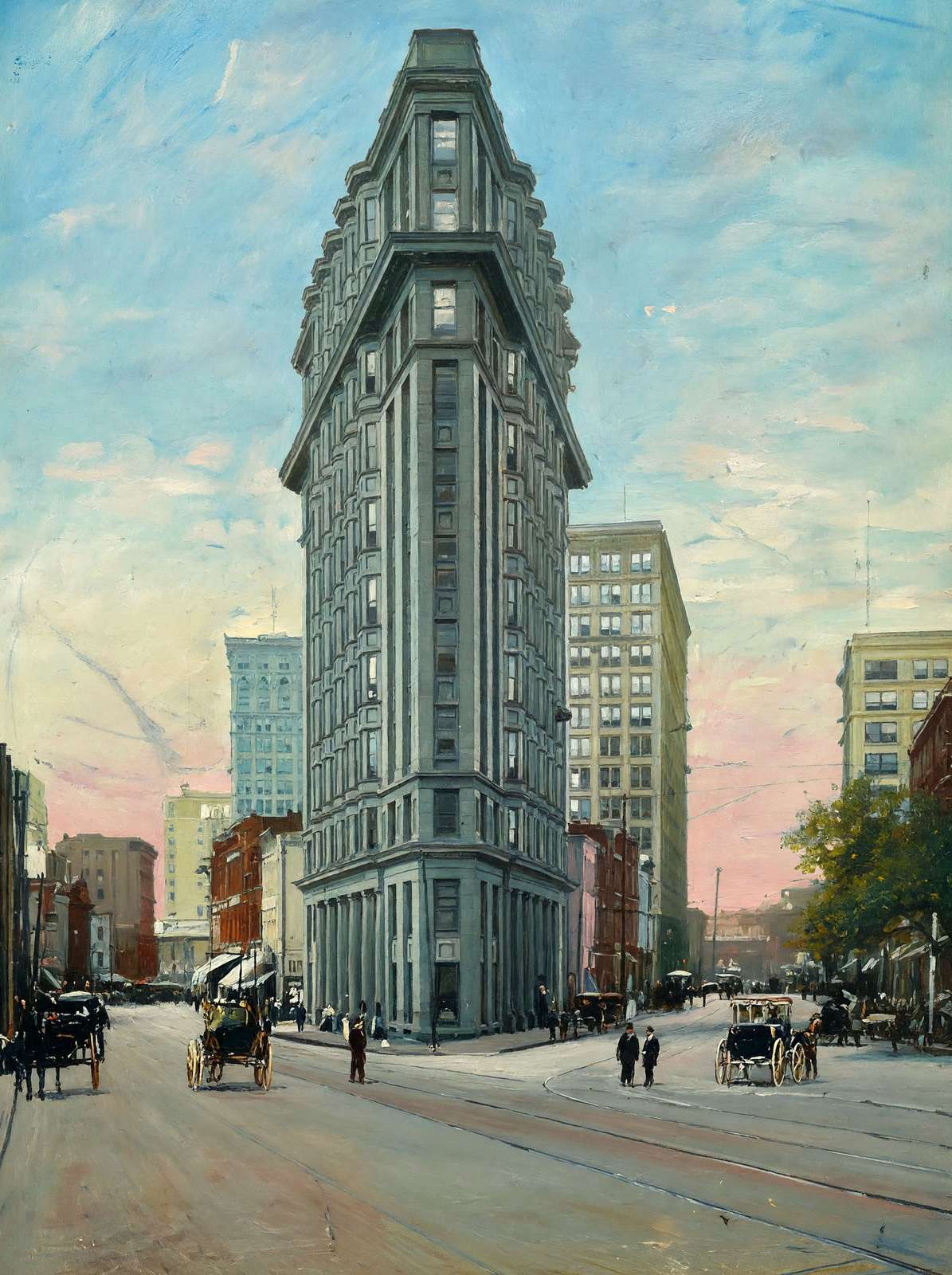 English-American Building Atlanta in 1906 Art Print (7 Sizes) - Premium Print