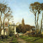 Entrance to the Village of Voisins, Yvelines 1872 Pissarro Art Print (6 Sizes)