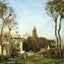 Entrance to the Village of Voisins, Yvelines 1872 Pissarro Art Print (6 Sizes)