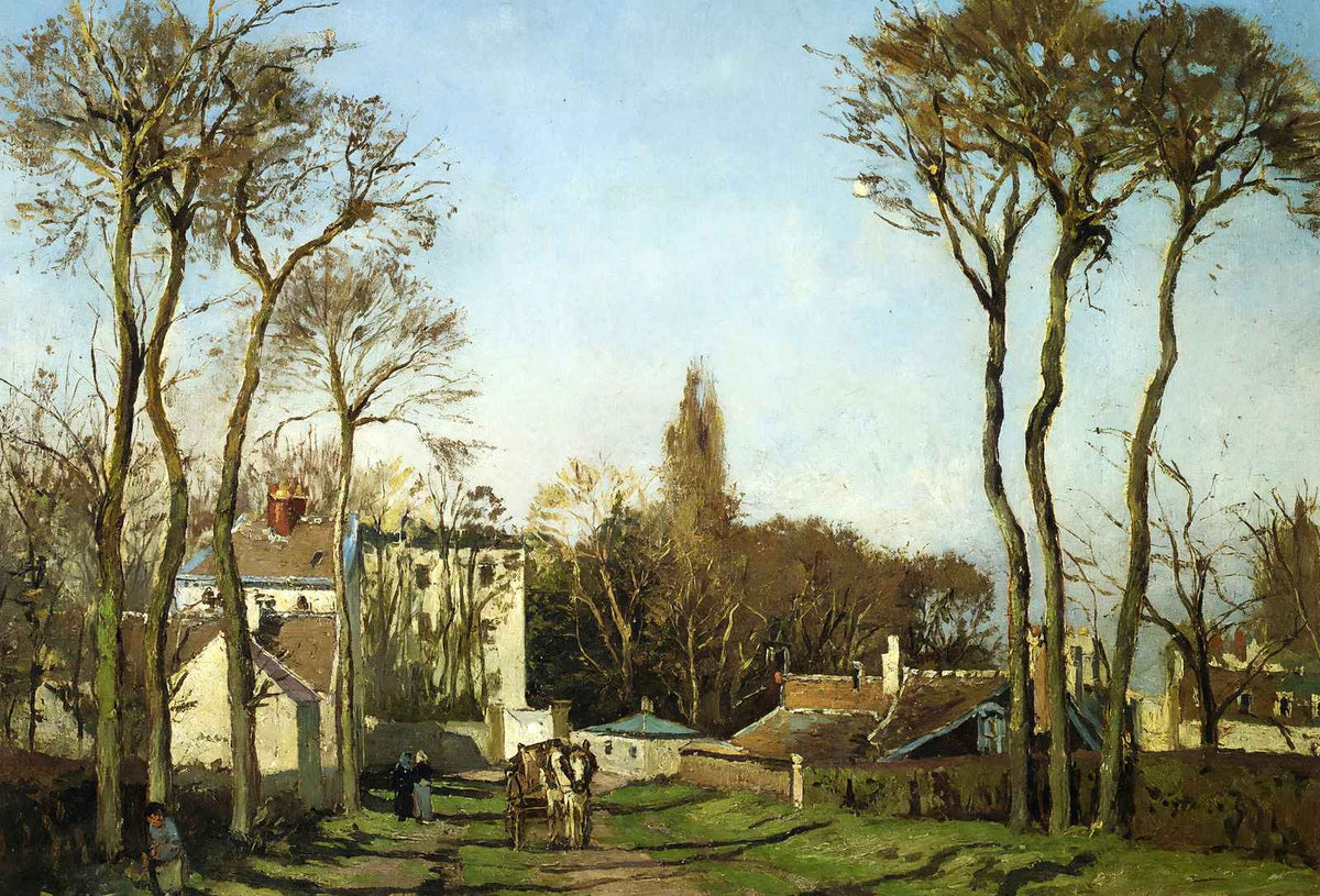 Entrance to the Village of Voisins, Yvelines 1872 Pissarro Art Print (6 Sizes)