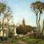 Entrance to the Village of Voisins, Yvelines 1872 Pissarro Art Print (6 Sizes)