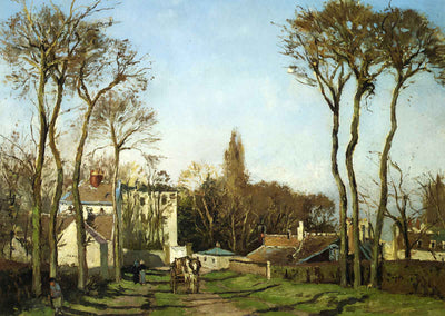 Entrance to the Village of Voisins, Yvelines 1872 Pissarro Art Print (6 Sizes)