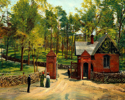 Entrance to Monticello in 1907 art print