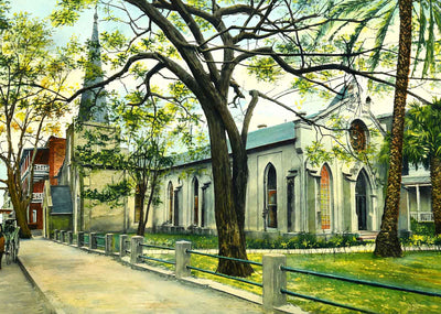 Episcopal Church St Augustine FL in 1908 Art Print (7 Sizes) - High Quality