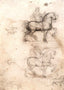 Equestrian Monument Art Print 1517 Painting by Leonardo da Vinci (6 Sizes)